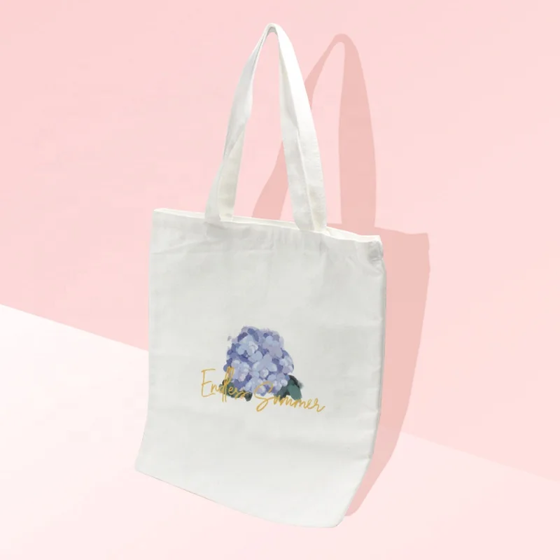 
Micani Hot Sale Promotional Advertising Custom Printed Logo Recycle Organic Cotton Canvas Tote Shopping Bag 