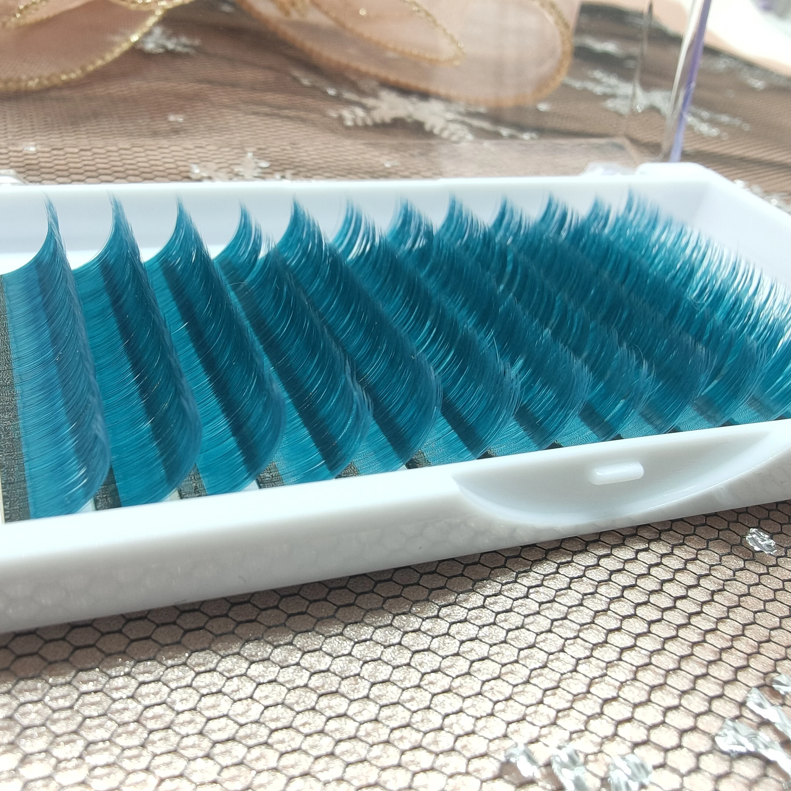 Automatic Blooming Flower Lashes Self fan eyelashes Easy Fans Eyelash Extension Matte Black