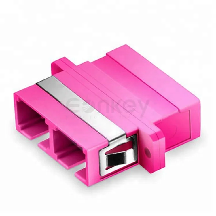 SC /UPC to SC /UPC 10G Multimode OM4 Duplex Adapter Fiber Coupler For FTTH