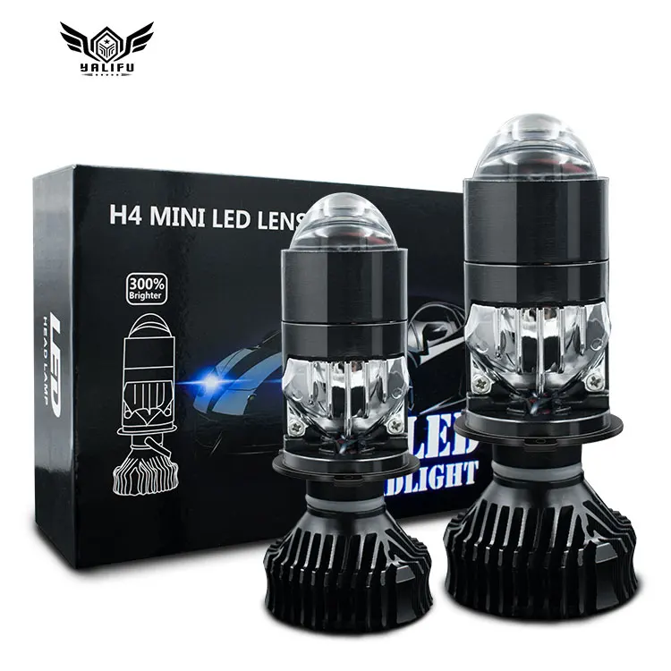 Super Bright Projector LED Headlight Lens Mini H4 LED Headlight Bulbs 9-80V Motorcycle LED Projector Lens