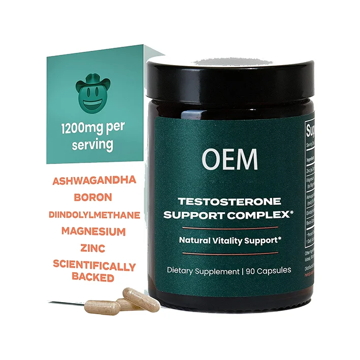 OEM Natural Supplement Muscle Builder Workout Testosterone Supplement Complex Testosterone Booster Capsules for Men