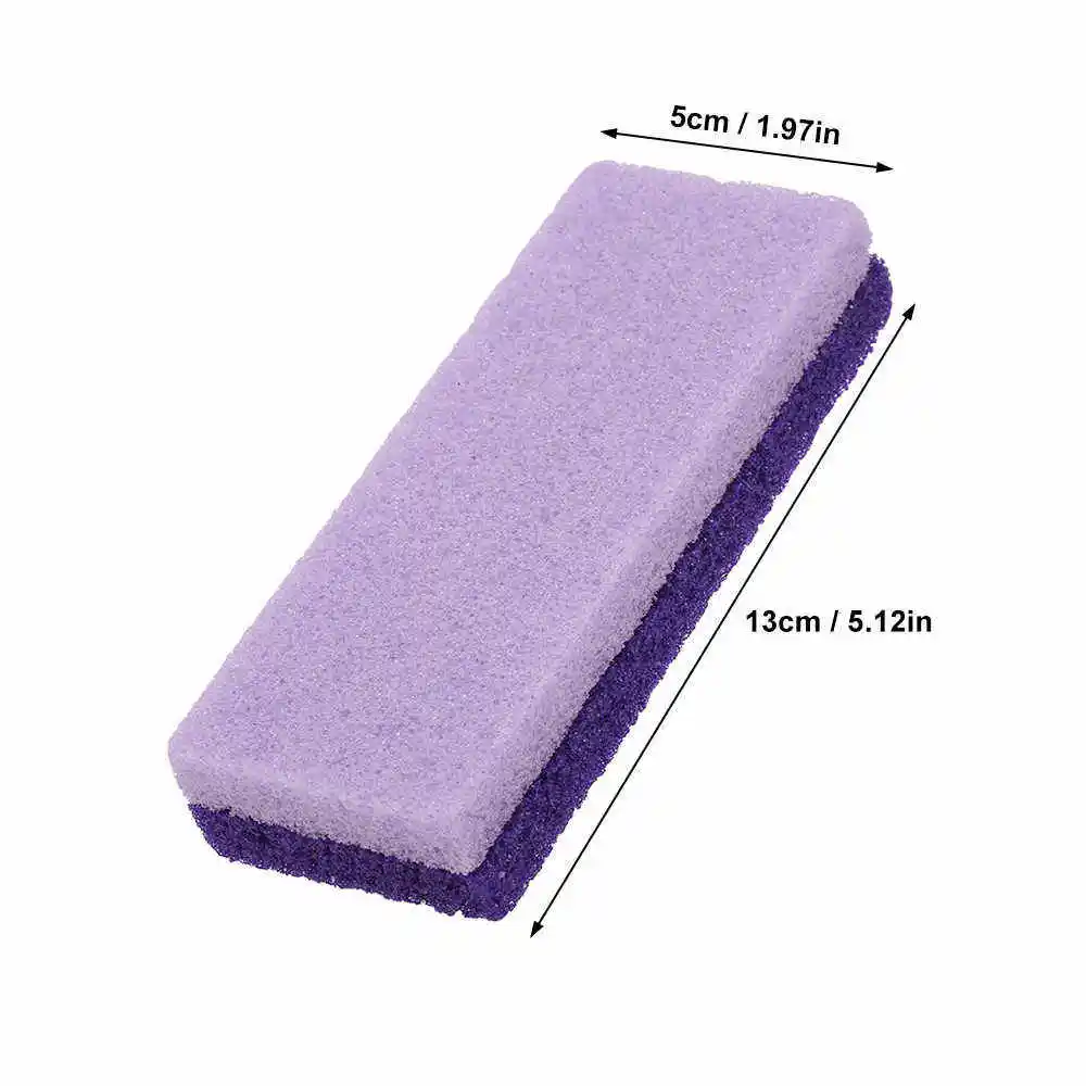 2 1 Wholesale Disposable Pedicure Tools Double Callus Remover Foot Scrubber PU Pumice Stone Foot File Effective Cleaning Feet