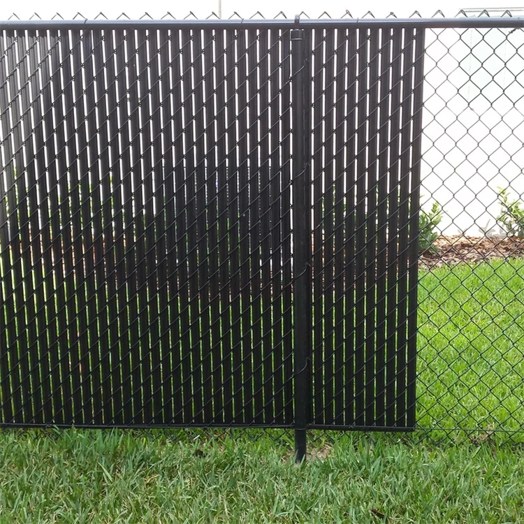 Diamond mesh fences cyclone fence chain link fence privacy slat tape slot plastic Flat noodles pole plastic winged privacy slats