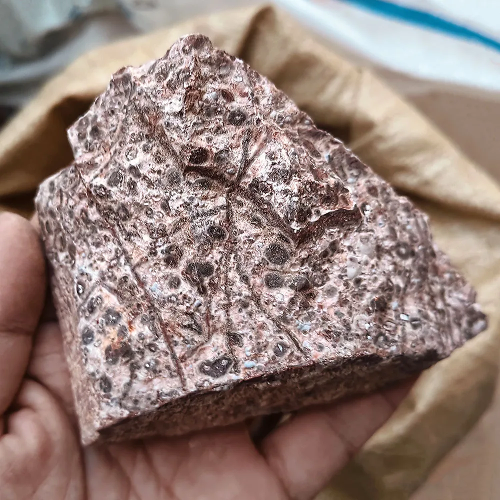Natural high quality raw stone wholesale rough leopard stone use for products processing