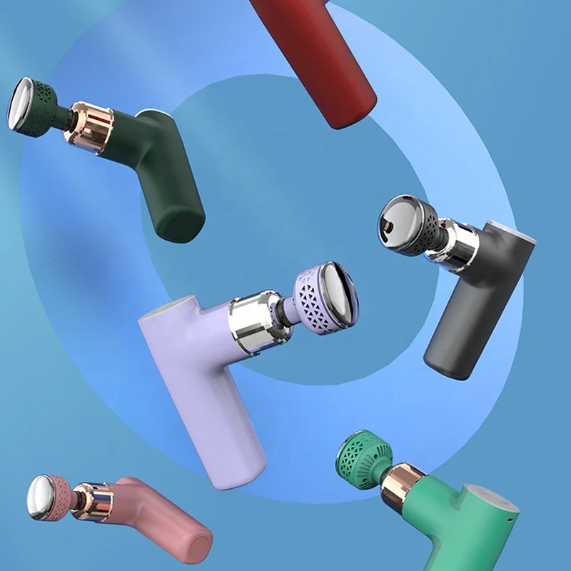 Mini Heat Fascia Massage Gun Electric Massager 2022 Dropshipping Hot and Cold Back Muscle Massage Gun For Full Body