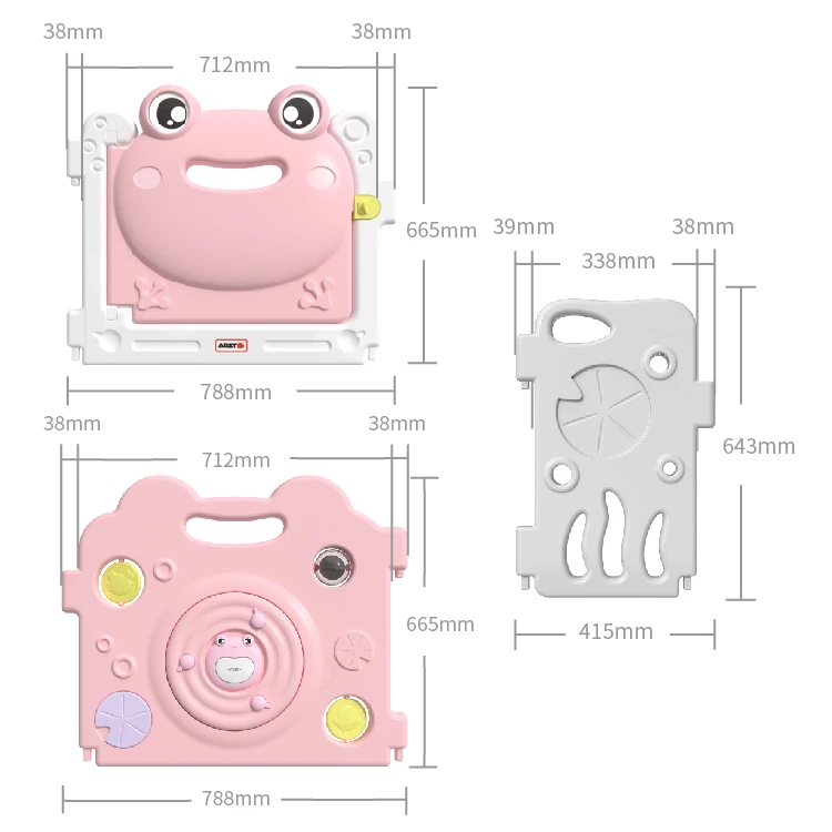 Baby home play yard  Kids Indoor Plastic playpen for girls Activity center children entertainment and protection safety fence