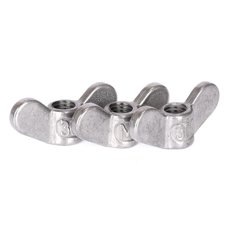304/316 Stainless steel butterfly nut Butterfly horn hand screw nut M3M4M5M6M10