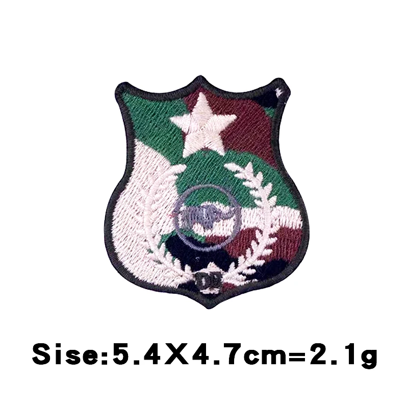 Wholesale high quality embroidered patch Iron on applique for clothing badge custom OEM edge Merrow  embroidery patches