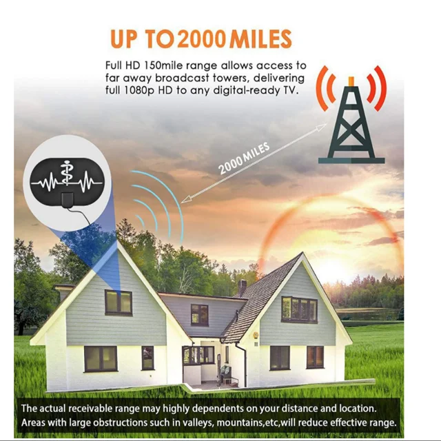 Digital Uhf Vhf Tv Antena Outdoor tv aerial hdtv antenna amplified hd long range high gain tv antenna
