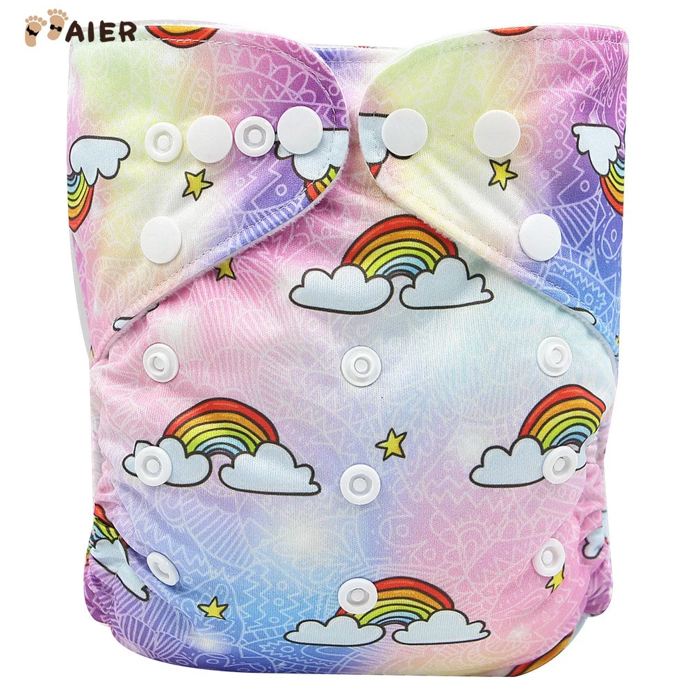 
Aier One Size Adjustable Washable Reusable Diapers Baby boy Cloth Diapers 
