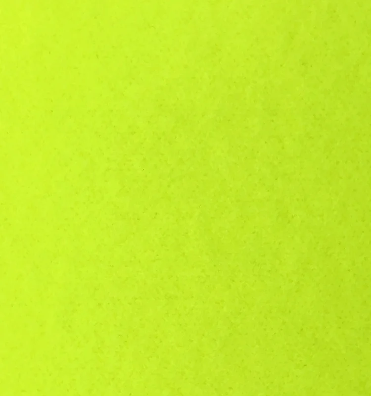 js030 100% Polyester mesh single fleece fabrics for clothing  fabric fluorescent yellow