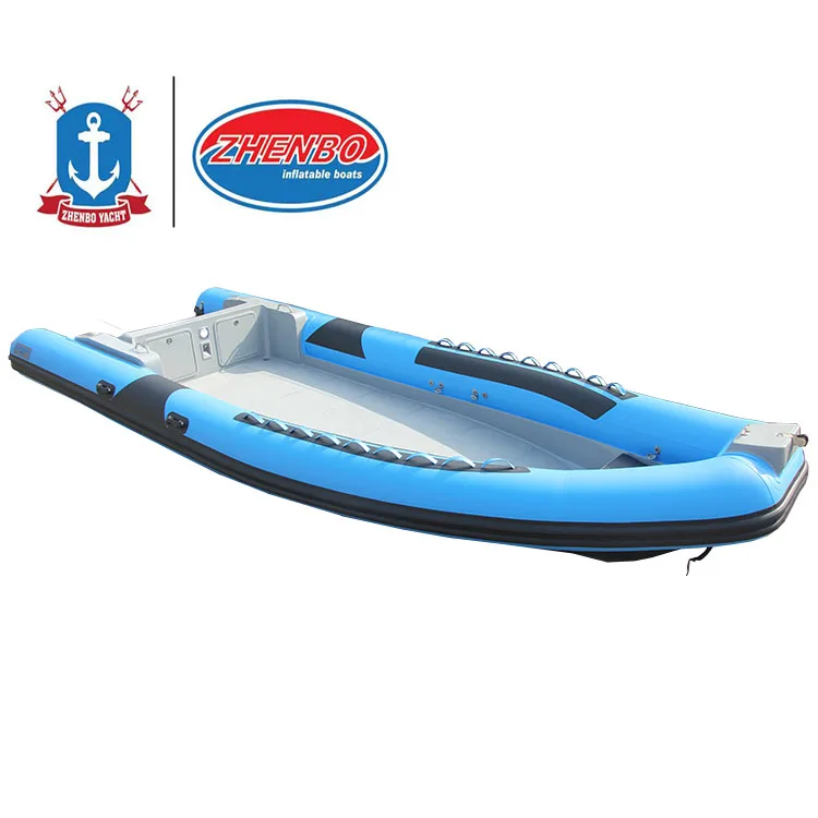 2024 CE Certified Luxury Rib Boat 25FT Inflatable Speed Plastic Boat with Outboard Engine PVC Fiberglass Material Outdoor Use