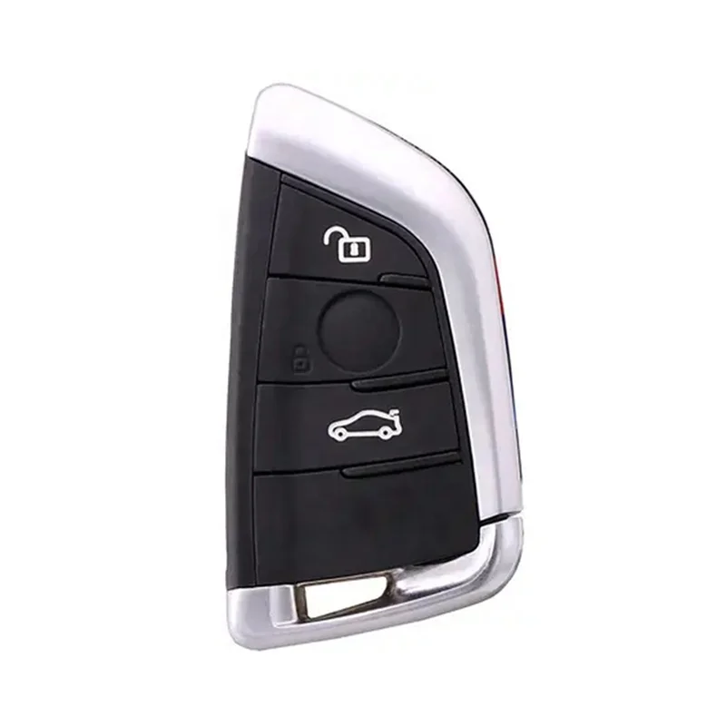 For Bmw Remote Control Transponder Car Key Shell Wholesale China Factory ABS Black/silver with Car Key Blade and with Logo