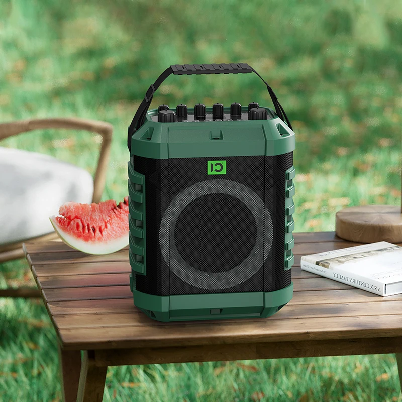 Latest Outdoor Portable Large Capacity Sing Karaoke Music Bluetooth Audio Speaker With Remote Control