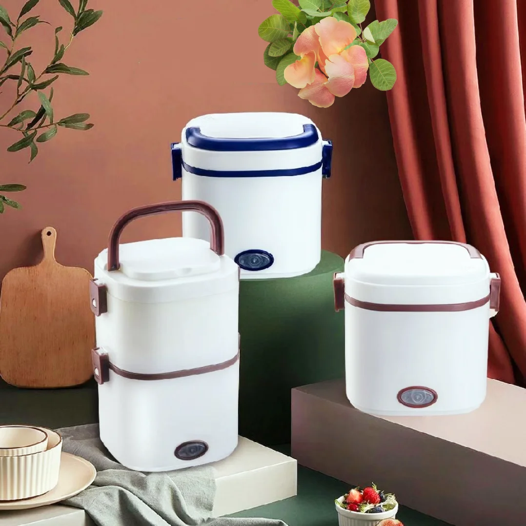 Multi-functional lunch box Heating insulation rice cooker steaming hot rice magic student mini bento rice pot
