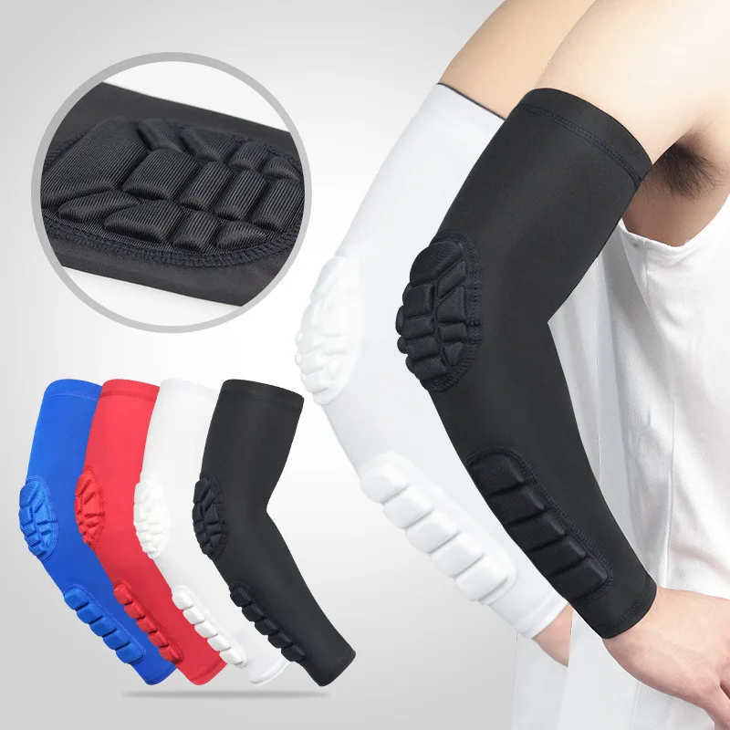 Arm Warmers 85% Polyester 15% Spandex Sport Non-slip Compression Elbow Pads Protector Armband Sleeves Compression Arm Support