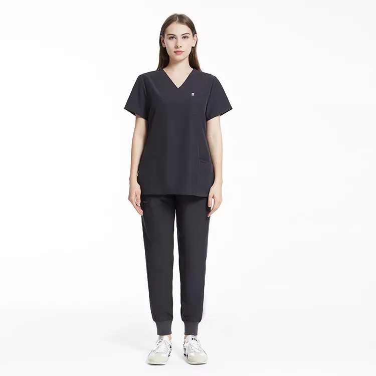 Spandex Breathable Nursing Scrubs Uniforms Sets Fashionable Medical Scrubs Sets