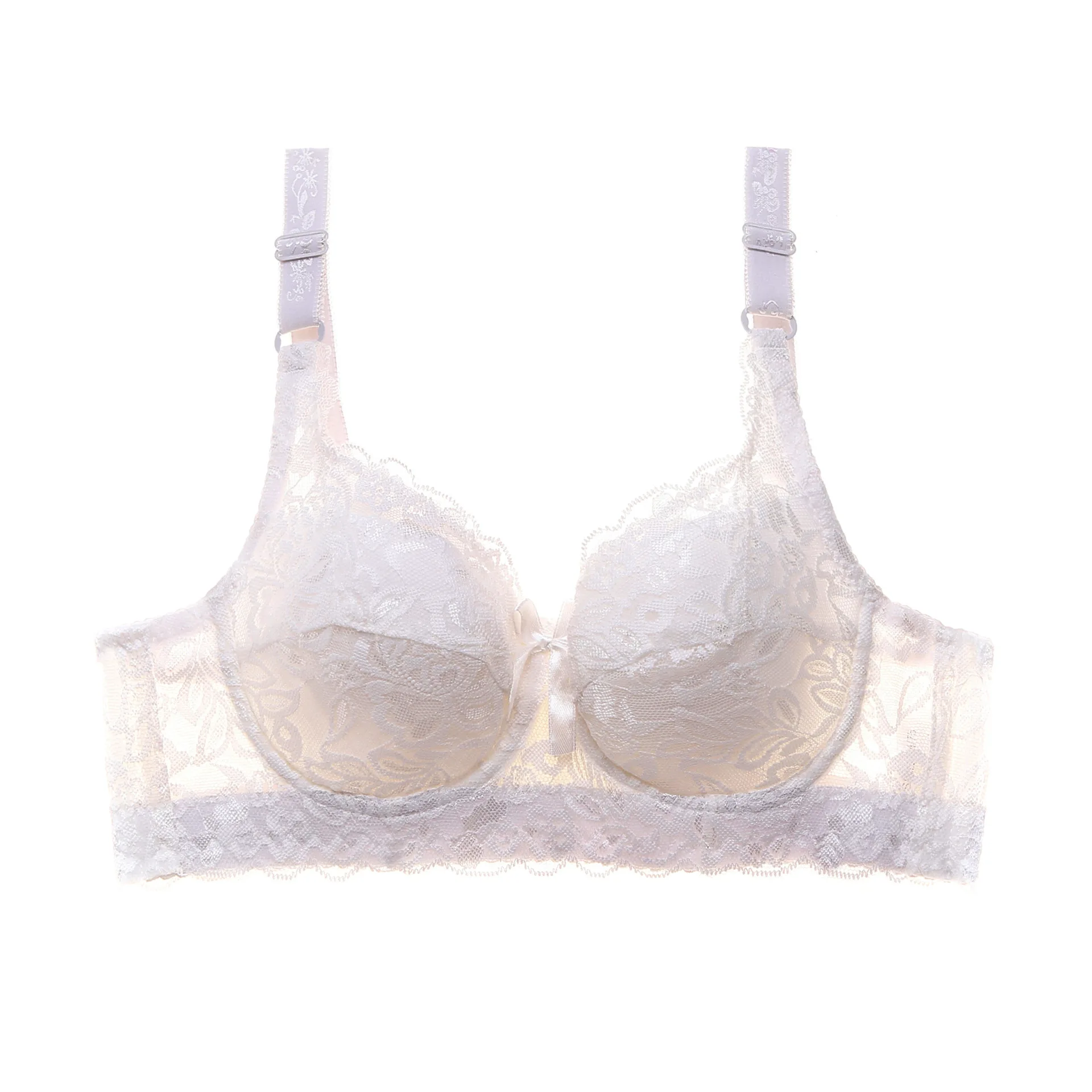 Soutien Gorge Grande Taille Lace Bra Sexy Ultrathin Big Cup Plus Size Underwire Lace Floral Push up Bra for Women