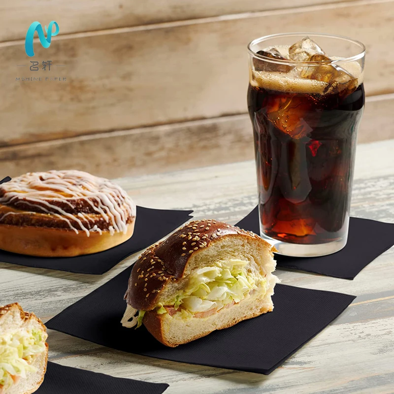 Mingxuan manufacture Mshine paper  Hot Luxury Sale White Custom cutlery paper napkin airlaid disposable paper cocktail napkin