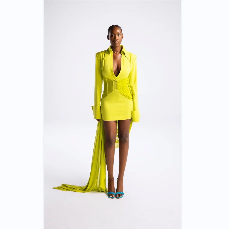 Модное платье-рубашка C3103 для онлайн-покупок женская одежда длинные плиссированные повседневные платья с