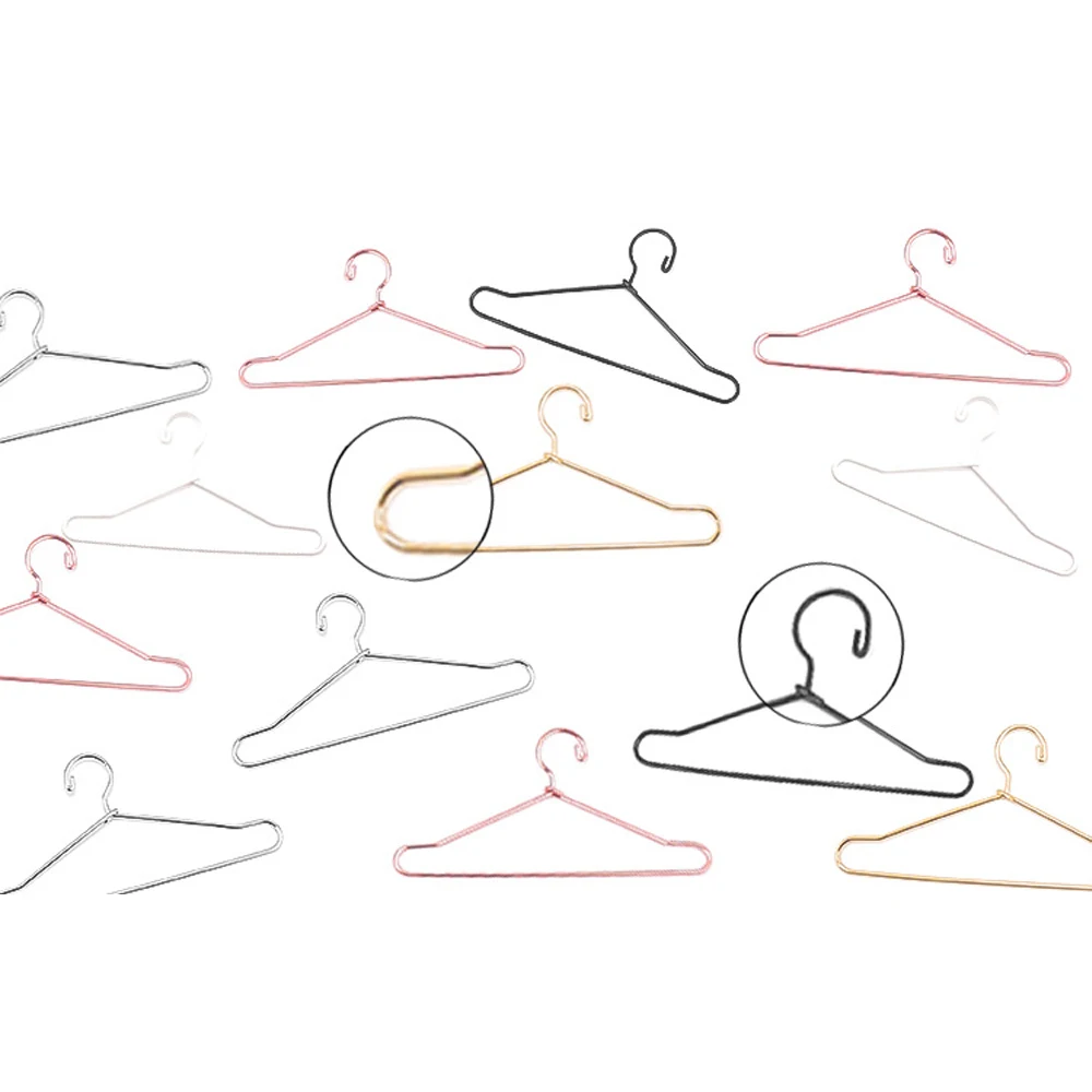 Wholesale metal hanger doll clothes mini hanger BJD doll accessories