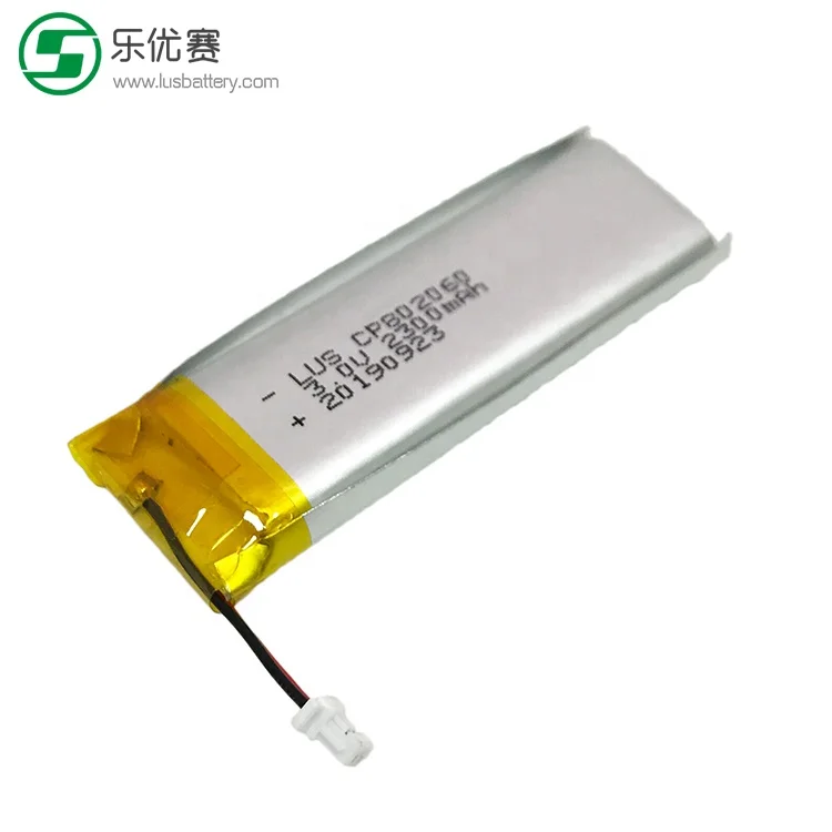 CP802060 Ultra thin 3v Battery 2300mah CP802060 Disposable Flexible Lithium Battery 3.0V 2300mAh