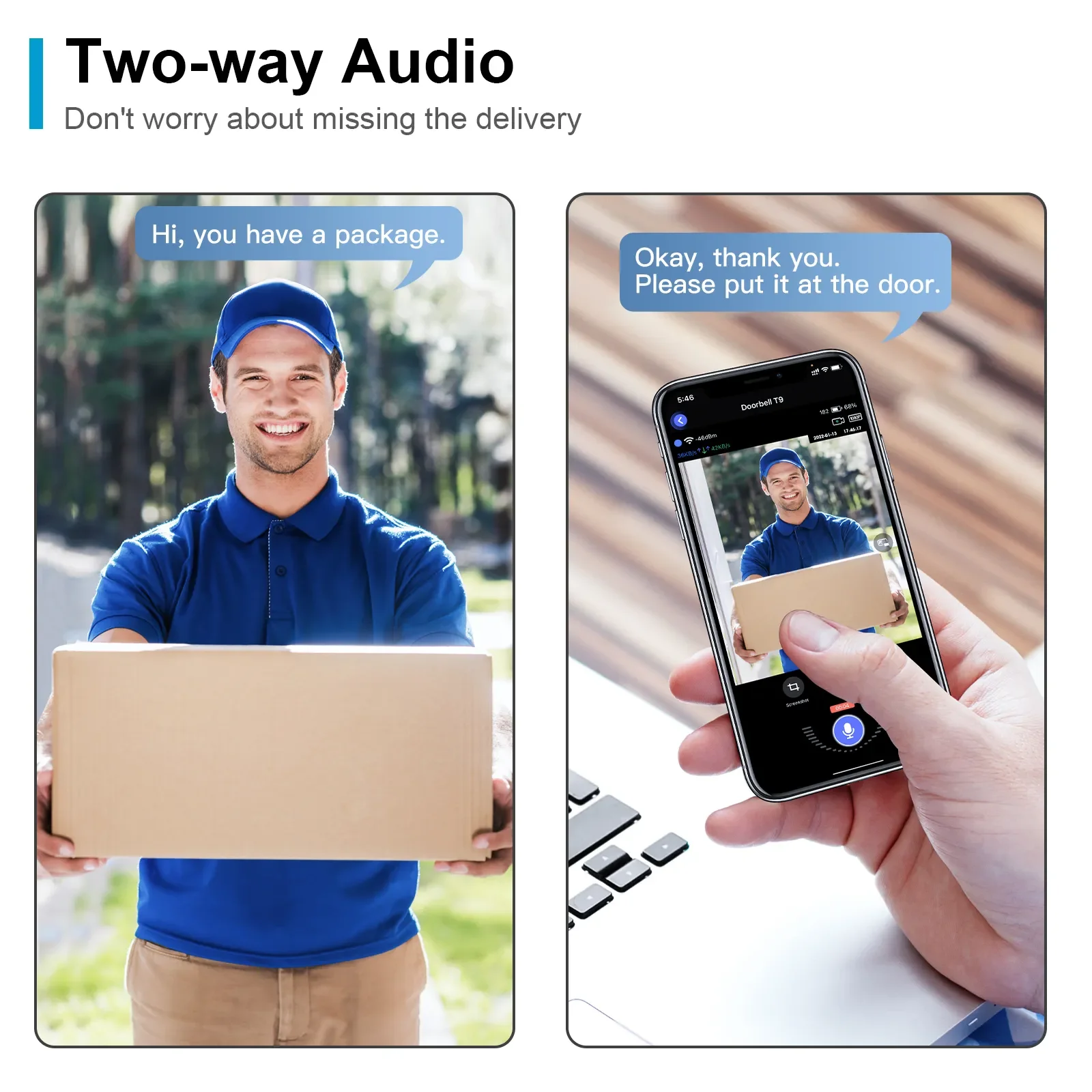 Outdoor Video Doorbell With Alexa 128g Doorbell Camera Wifi 1080 Wireless Tuya Smart Life Door Bell Dingdong Camera WiFi