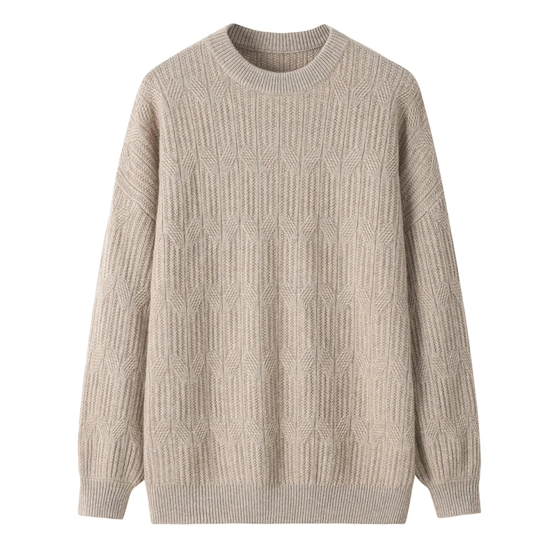 Erdos Classic Heavy Weight Crew Neck Pure Cashmere Sweater for Women Winter Knitwear