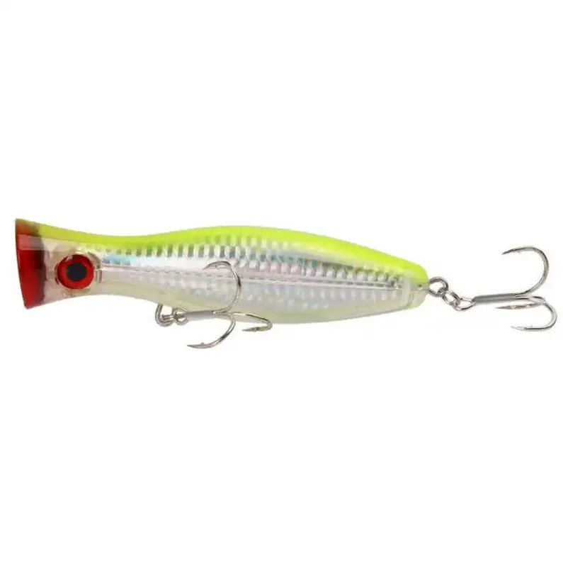 Hot sale plastic artificial hard bait 3d eyes popper fishing lures floating