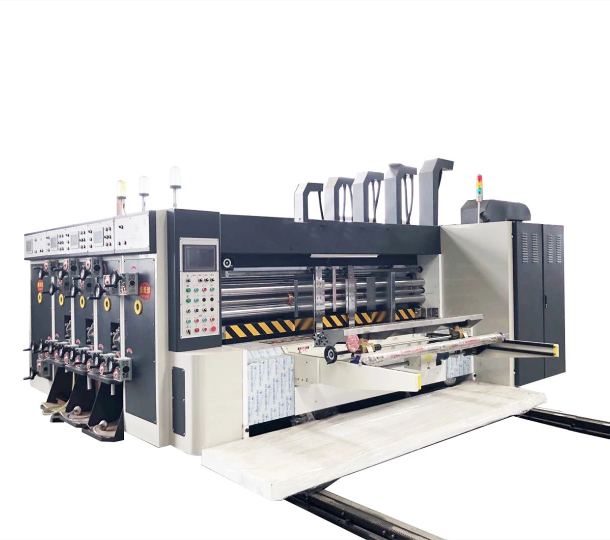 Economical custom design printing slotting diecutting carton flexo printing machine