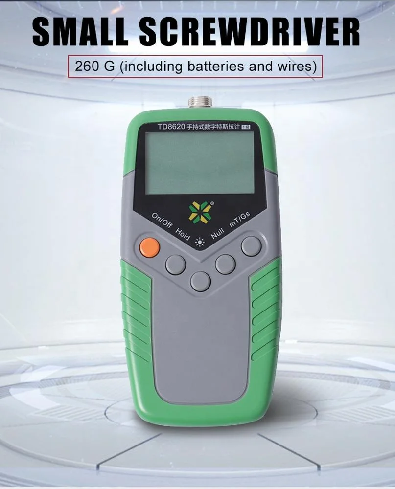 1% Accuracy Permanent Magnet Gauss Meter TD8620 Digital Tesla Meter Portable Magnetic Flux Meter Surface Magnetic Field Tester