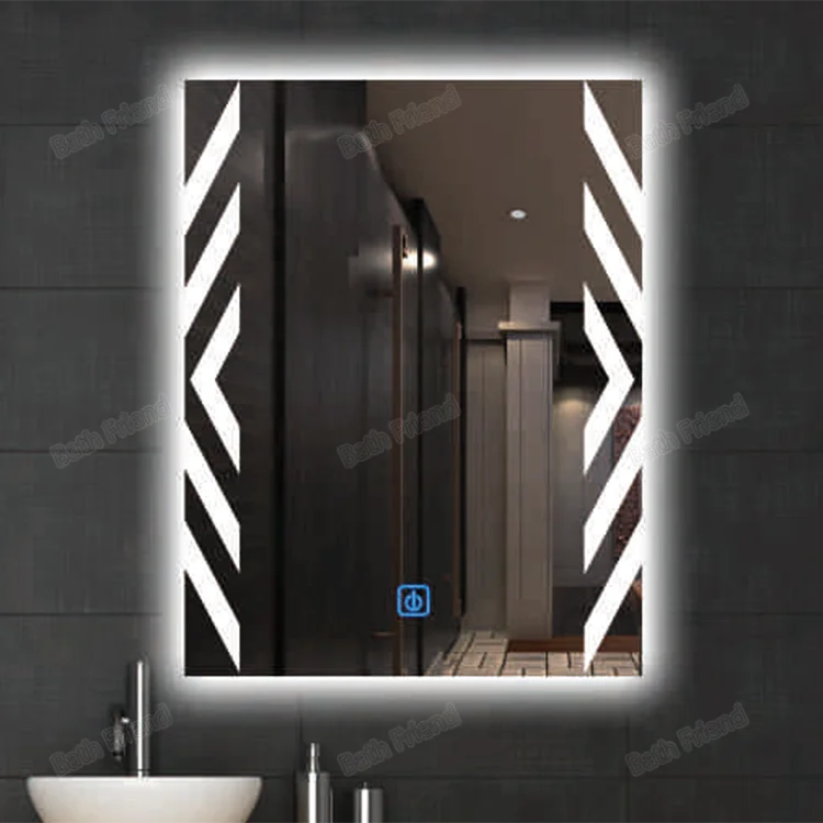New Arrive Bathroom Modern Touch Mirror Led Smart Glass Mirror With Led Light
