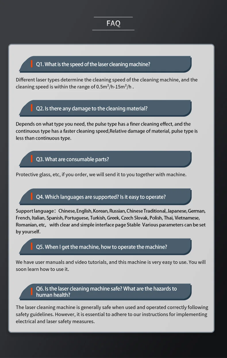 cnc powder coating field lens 1000w 2000w laser cleaning machine for continuous air cooled rust removal price