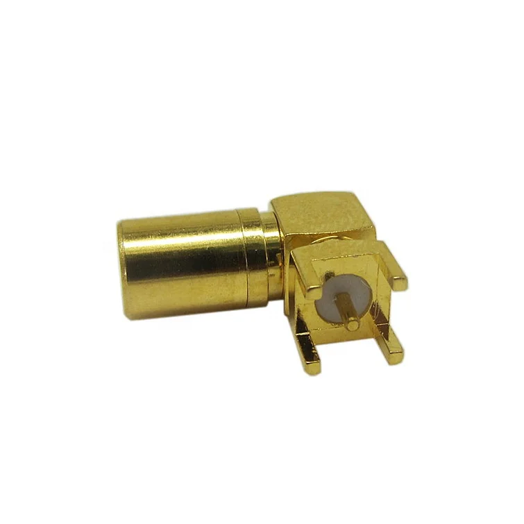 Roaxial  SMB female right angle connector for pcb mount