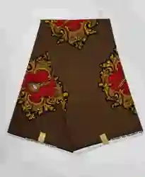 100% cotton block prints Africa wax fabric hollandais Ankara gold