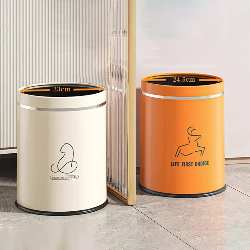 NEW 13L 16L Double Bucket Trash Can for Kitchen Bathroom Baby Room - Indoor Garbage Waste Paper Bin - No Lid