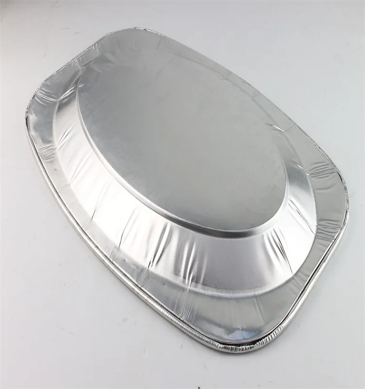 20 pack oval dishes aluminum platter oval foil pan for turkey Christmas household food serving