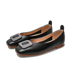 XY074 fashion casual malaysia ladies flat black shoes for woman