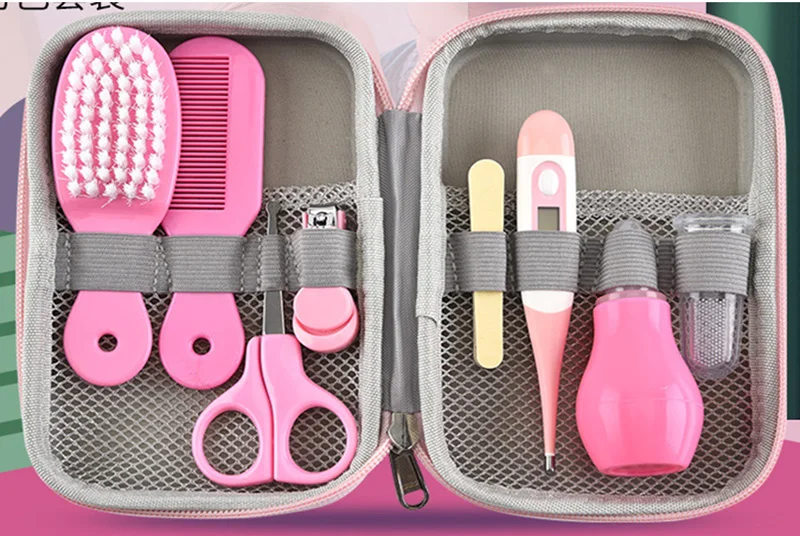 multifunctional nursery baby care kit health care  beauty care  comb nail clip  pincer thermometer