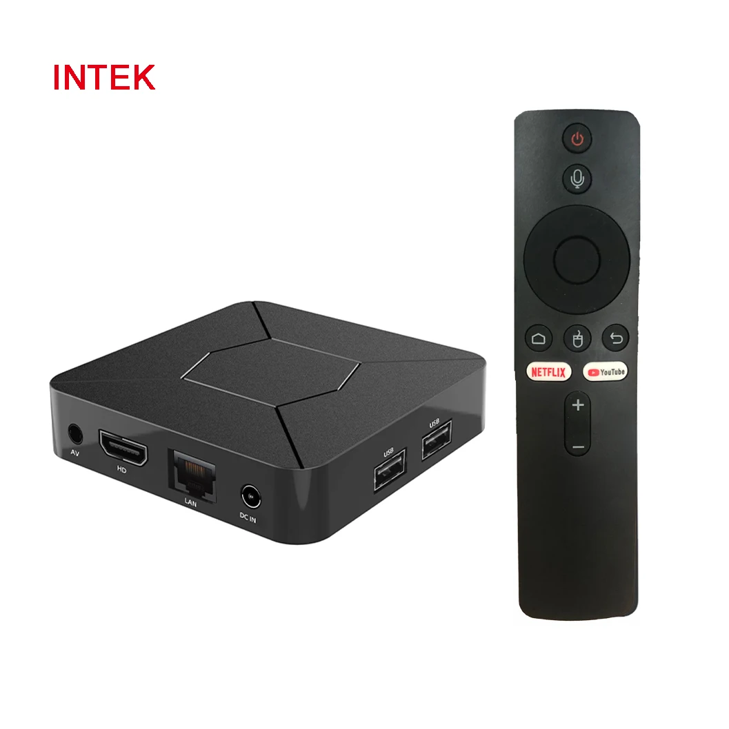 Ready to ship Q5 Android 10.0 Smart TV Box Allwinner H313 media player 2GB 8GB ATV voice remote Android TVBOX