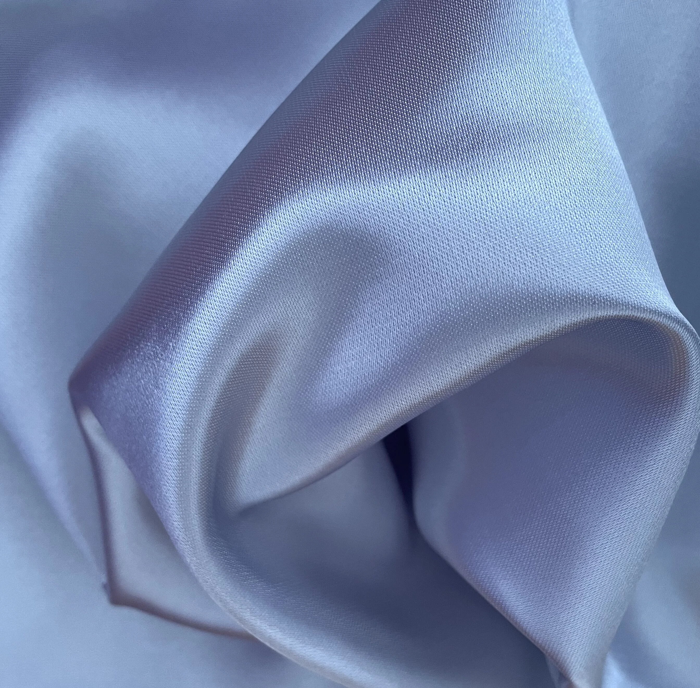 Cheap woven fabric 100% polyester satin fabric Yarn Dyed  Plain silk fabric