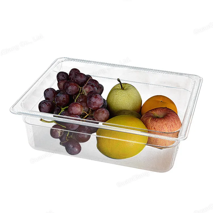 
Hotel buffet equipment 1/3 container NSF listed plastic GN food pan 