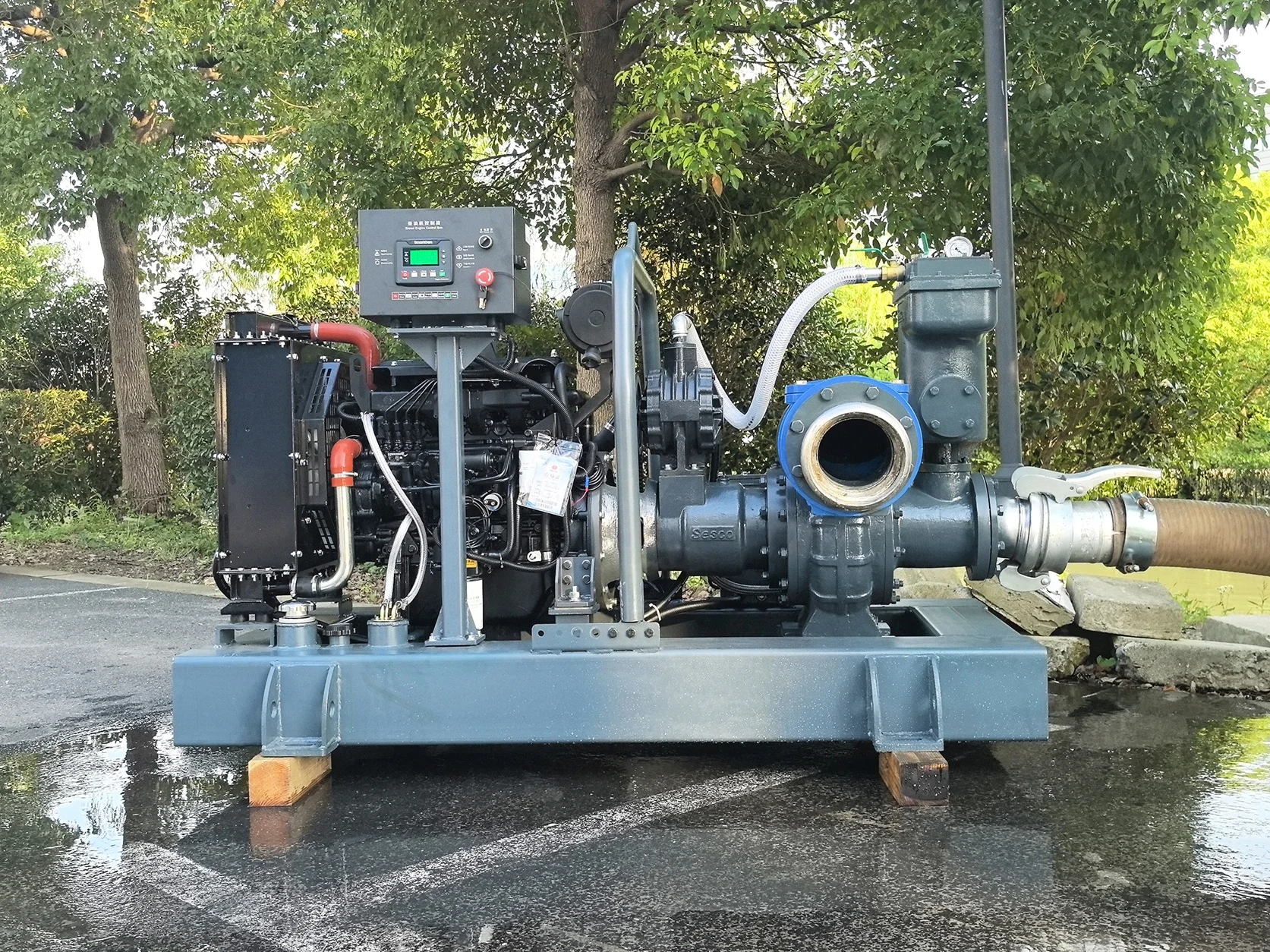Small Power High Head diesel Engine Customized Sewage Transfer Pump