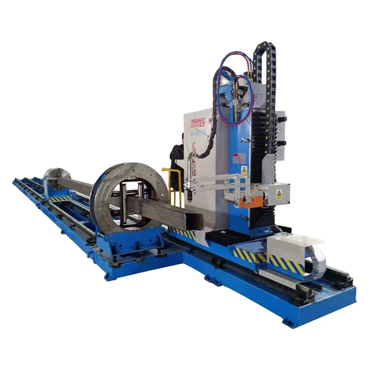 Металлическая круглая труба, стальная резка, Торговая цена, квадратные и прямоугольные трубы, 8 осевых труб, машина для резки и шлифовки