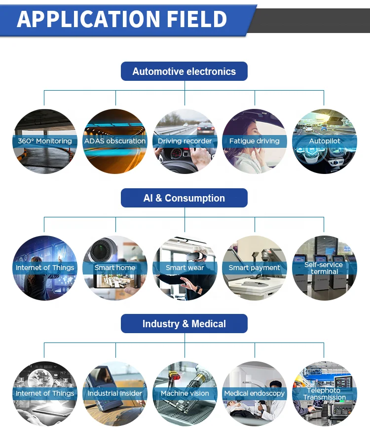 Manufacturers 1MP COMS OV9732 Sensor 720P 30FPS  DVP MIPI optical lens Camera Module