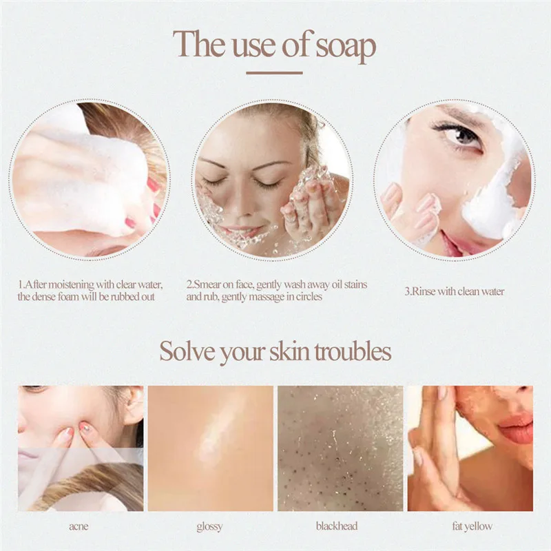 Cleansing Skin Whitening Natural Bathing Handwashing Shampoo for Bathing Comfortable Flower Handmade Soap