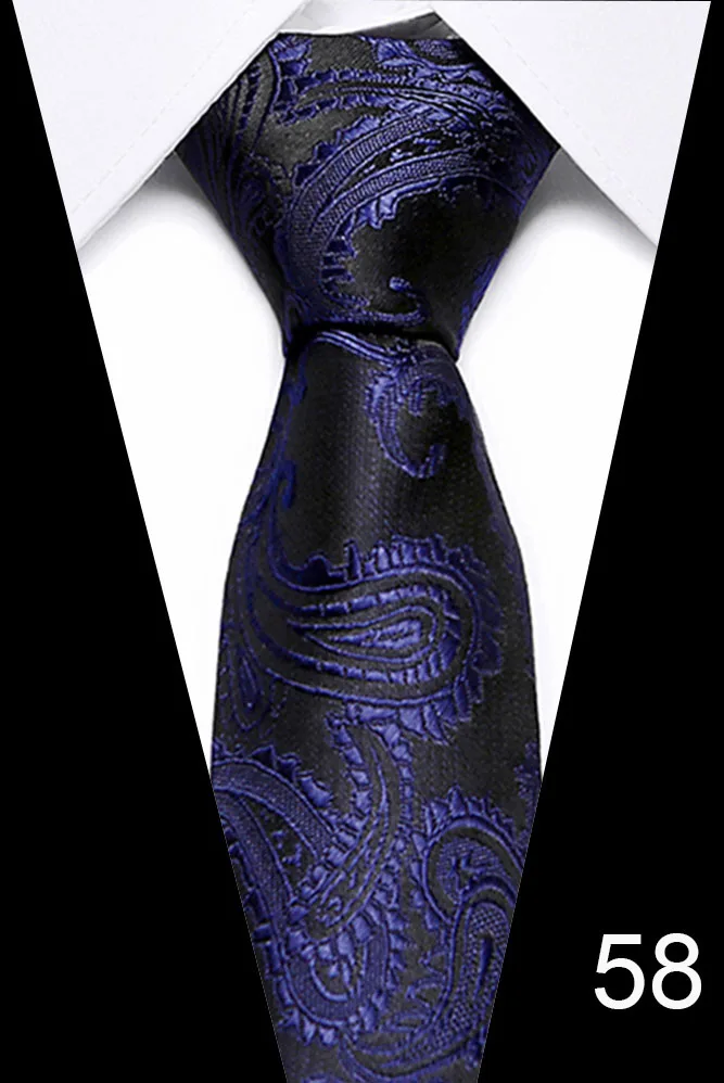 Many style  mens luxury silk men ties  plaid cravatte   7.5cm necktie