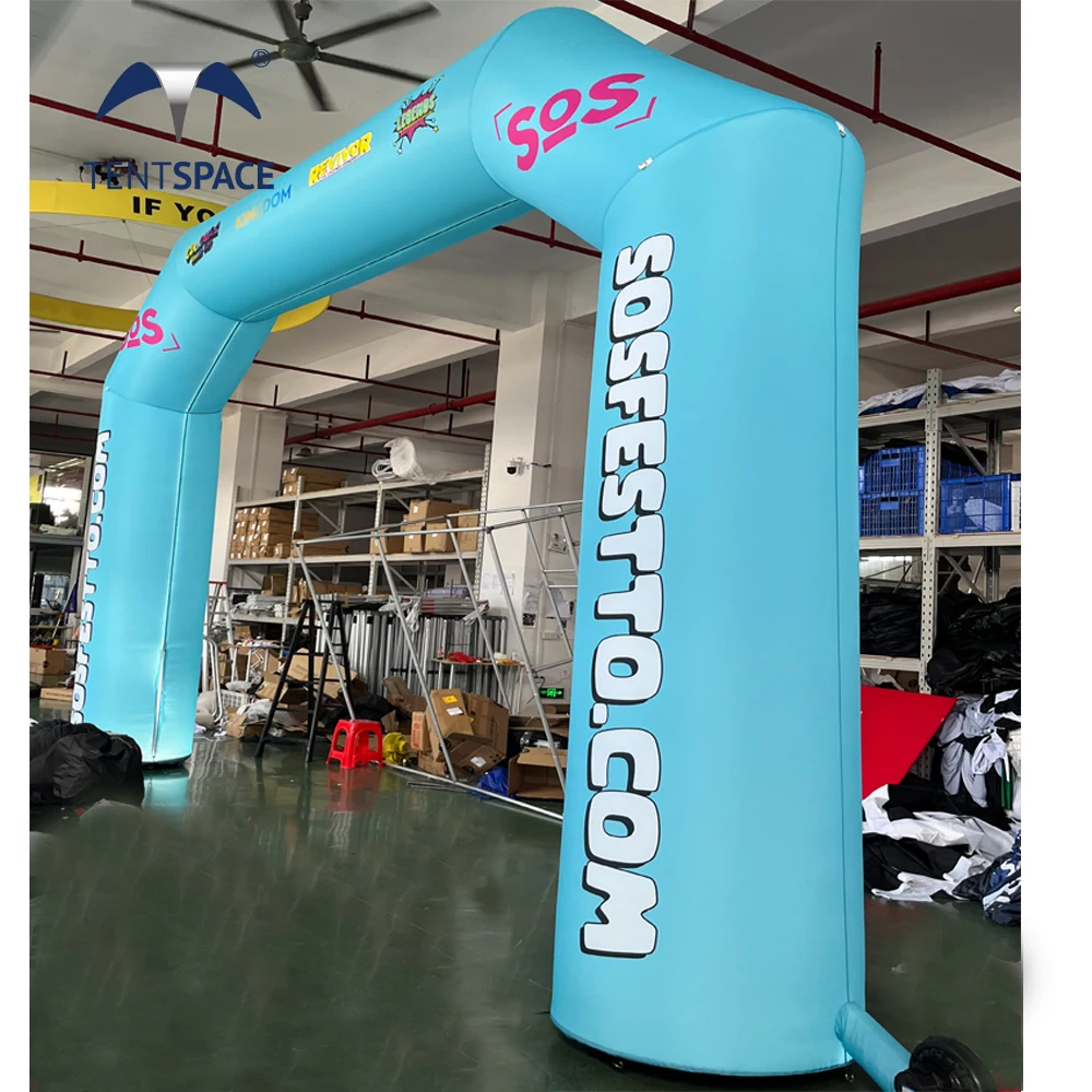 Custom Inflatable Gate Arch Start Finish Line Inflatable LED Lighting Archway Advertising Lighting Inflatable Arches