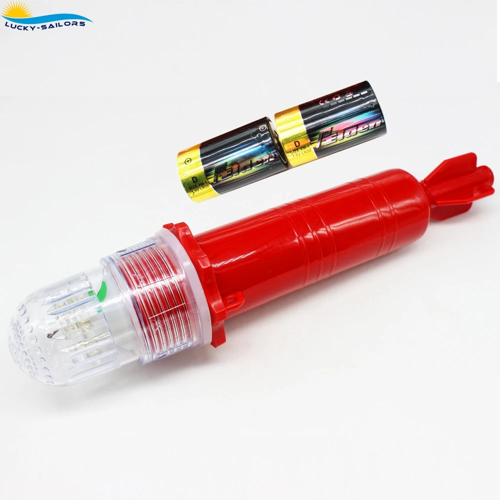 
Multi-color Led Fishnet light Boat Indicator Lamp, Signal light with D battery, Automatic Optical Control and good waterproof 