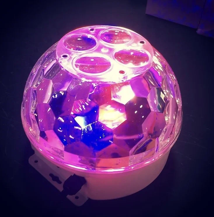 DJ LIGHTING USB MINI DISCO LIGHT portable home party remote control MP3 LED CRYSTAL MAGIC BALL DISCO LIGHTING